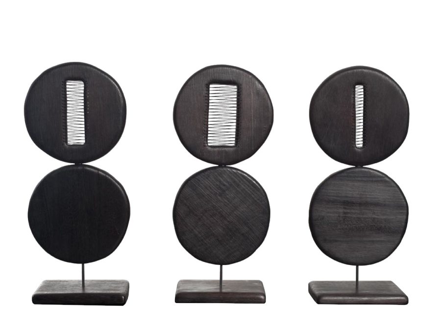 Escultura Chapas Círculos costurada