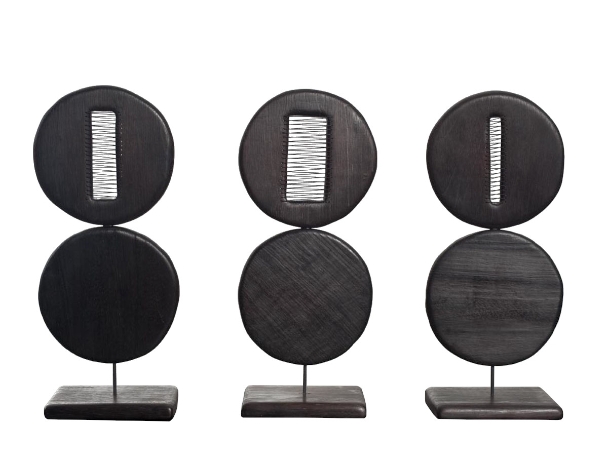 Escultura Chapas Círculos costurada